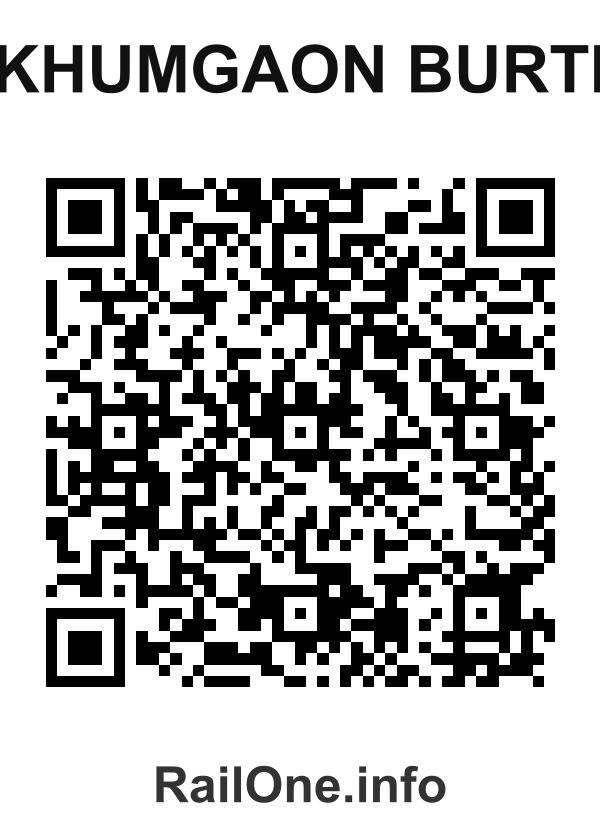 RailOne QR Code for Khumgaon Burti station