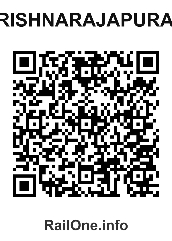 RailOne QR Code for Krishnarajapuram station