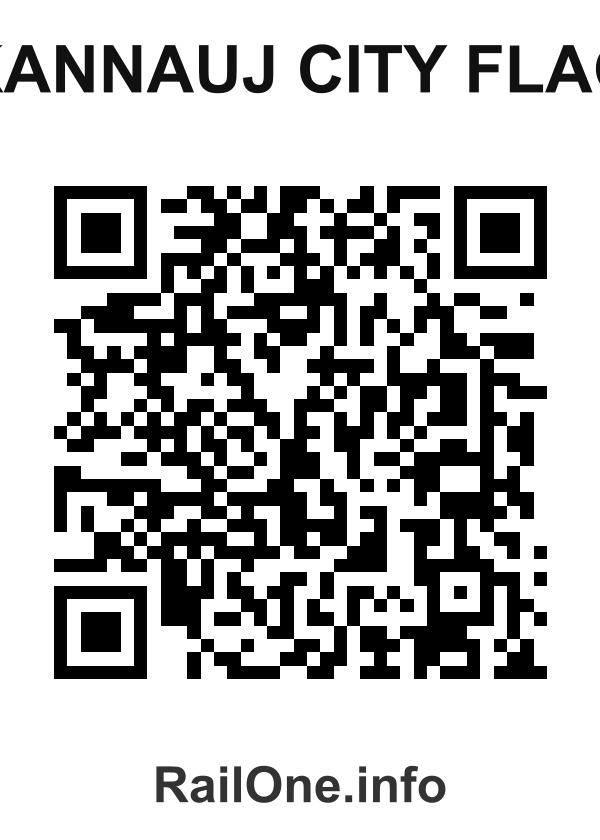 RailOne QR Code for Kannauj City Flag station