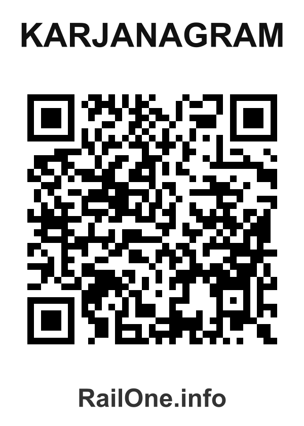 RailOne QR Code for Karjanagram station