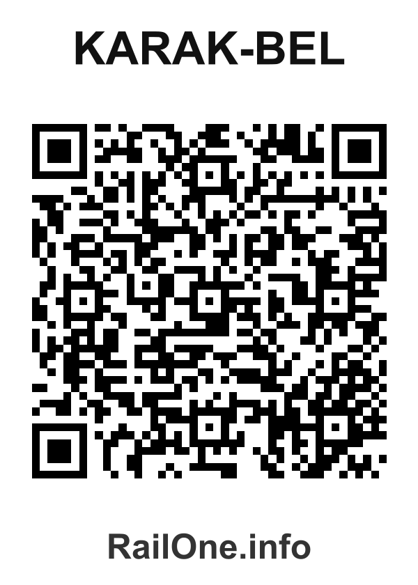 RailOne QR Code for Karak-bel station