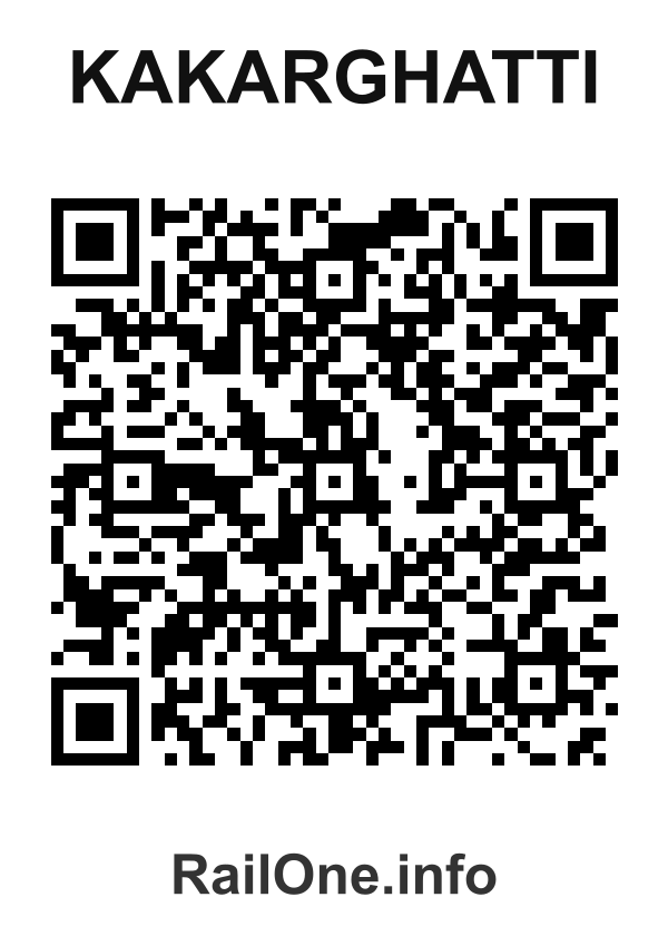 RailOne QR Code for Kakarghatti station