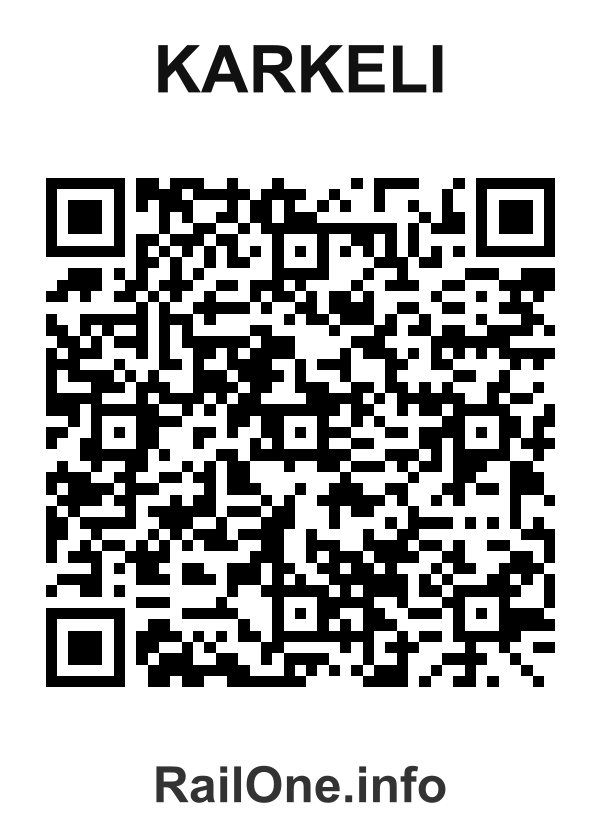 RailOne QR Code for Karkeli station