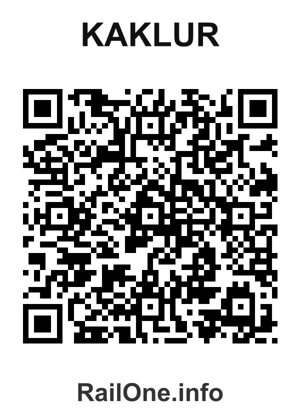 RailOne QR Code for Kaklur station