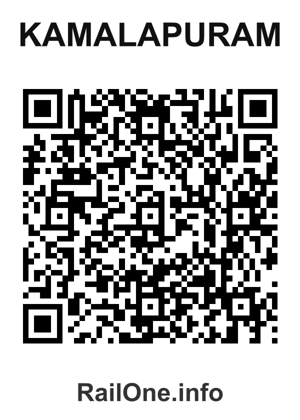 RailOne QR Code for Kamalapuram station