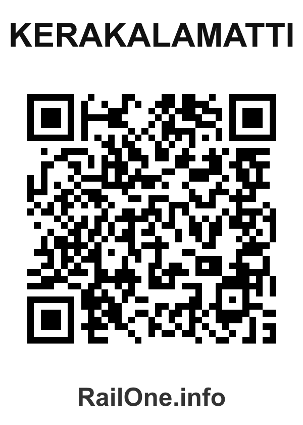 RailOne QR Code for Kerakalamatti station