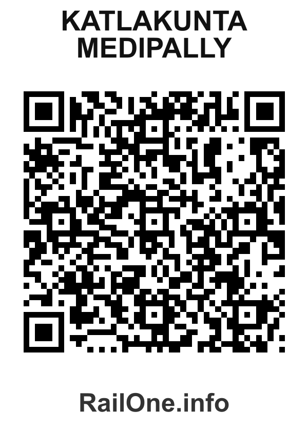 RailOne QR Code for Katlakunta Medipally station