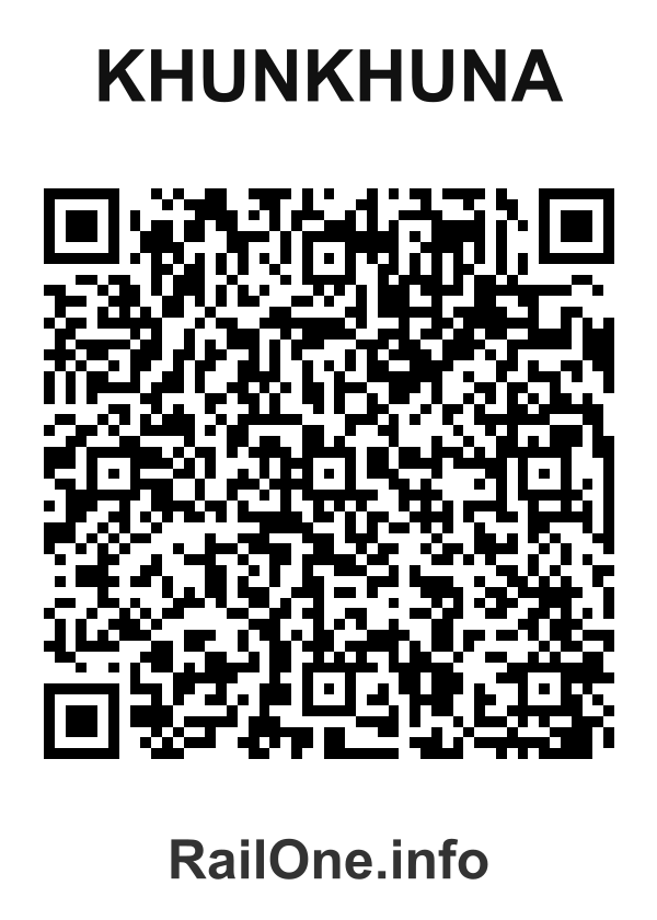 RailOne QR Code for Khunkhuna station