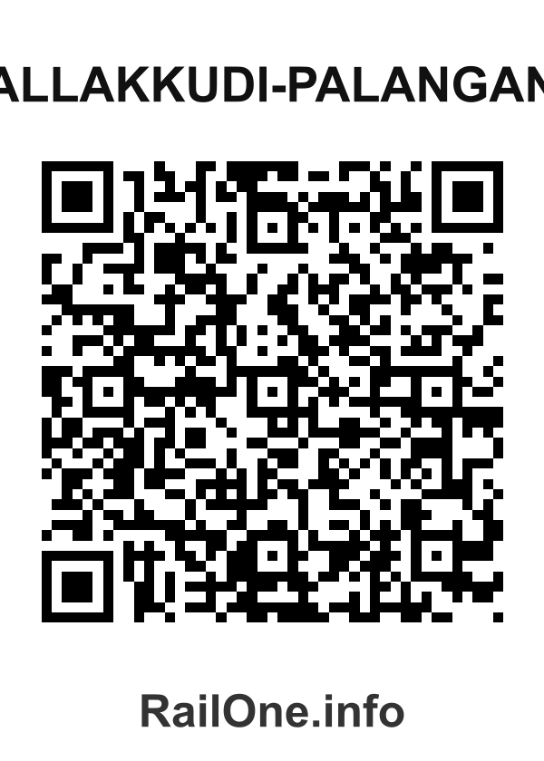RailOne QR Code for Kallakkudi-palangana station