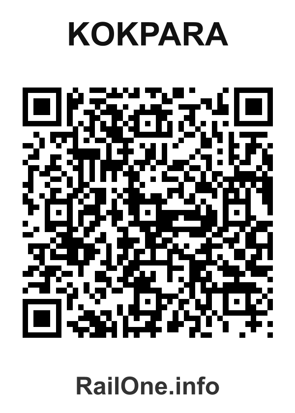 RailOne QR Code for Kokpara station