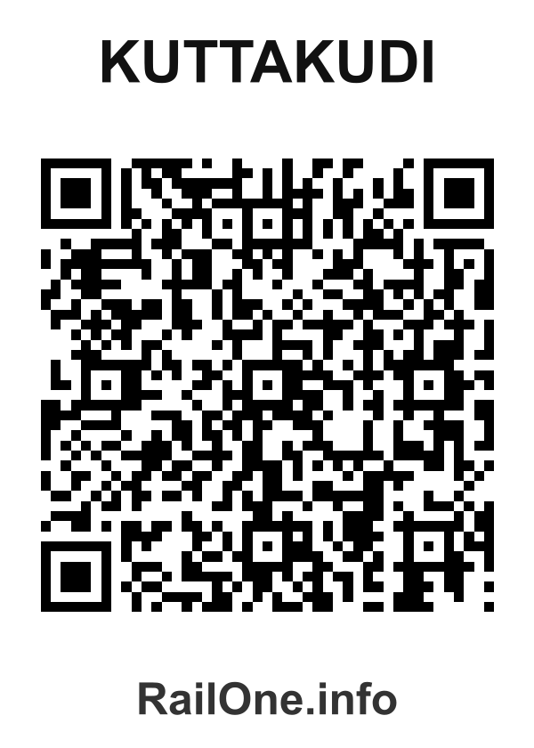 RailOne QR Code for Kuttakudi station
