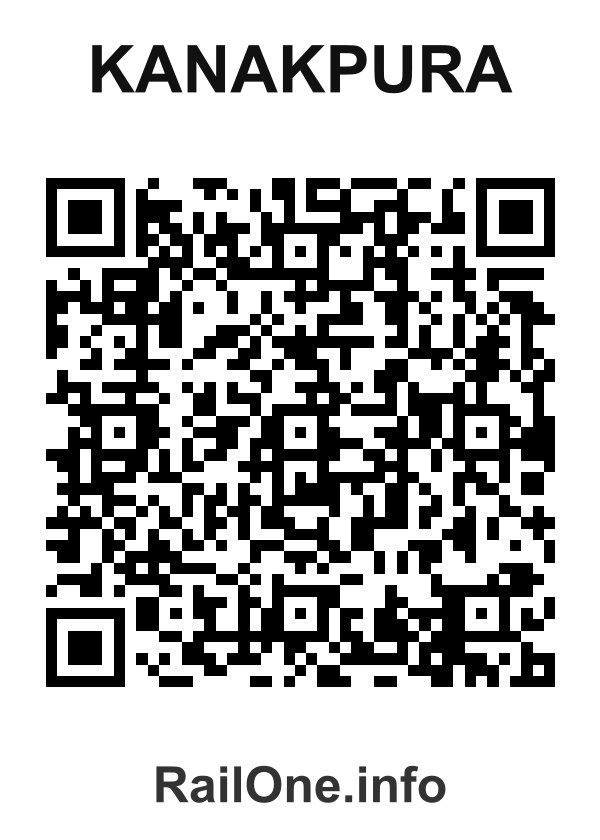 RailOne QR Code for Kanakpura station