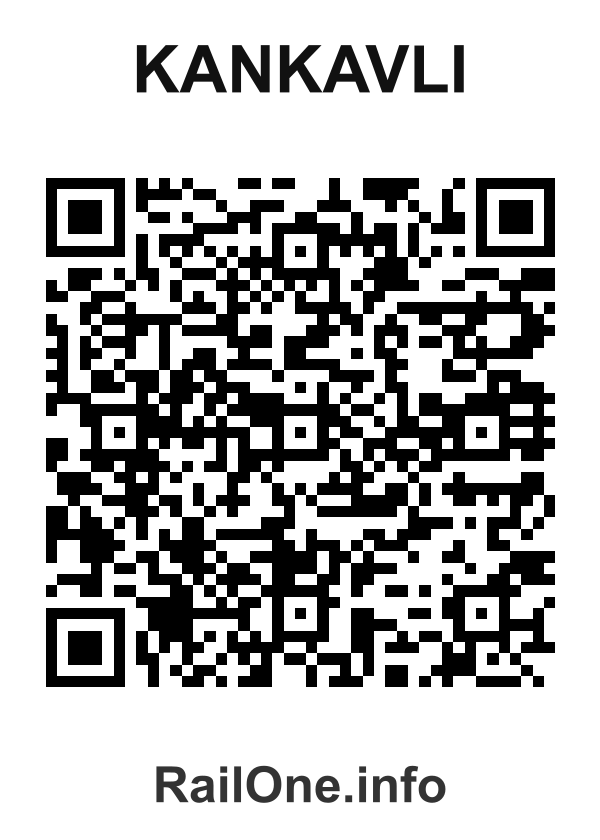 RailOne QR Code for Kankavli station