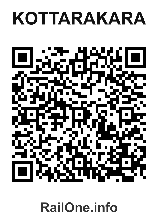 RailOne QR Code for Kottarakara station