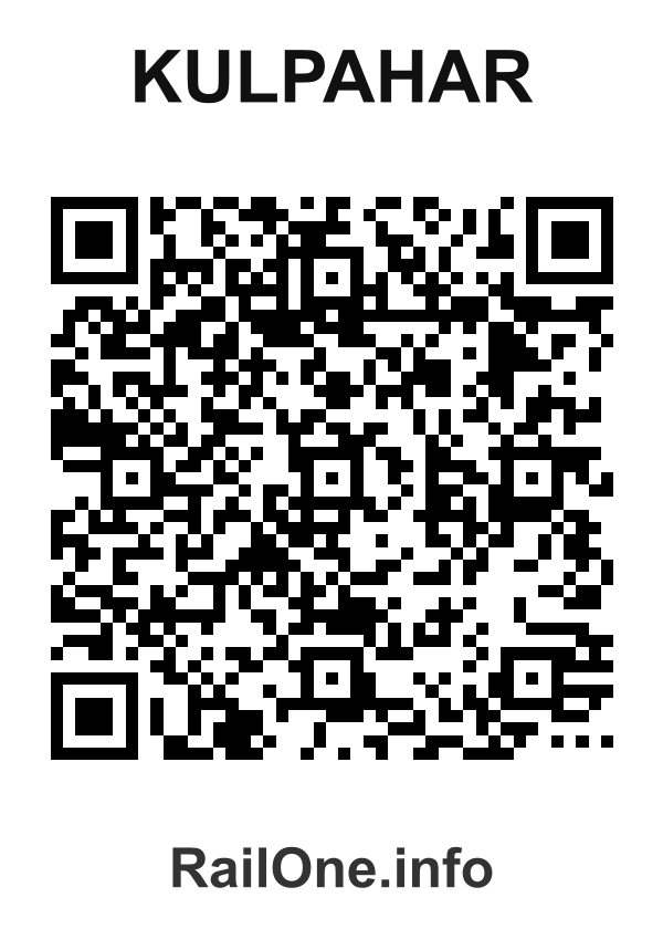 RailOne QR Code for Kulpahar station