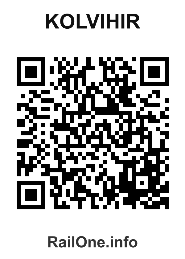 RailOne QR Code for Kolvihir station