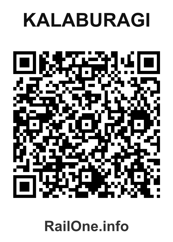 RailOne QR Code for Kalaburagi station