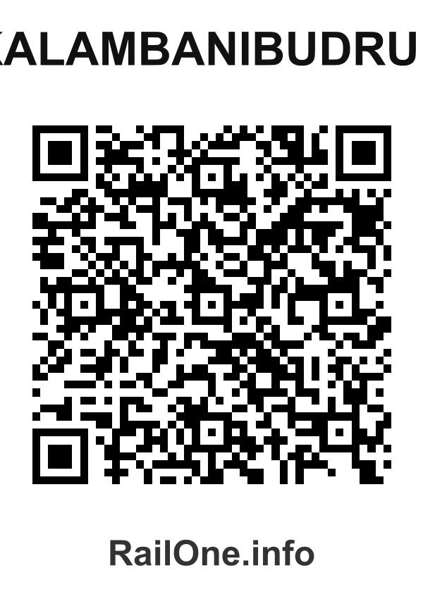 RailOne QR Code for Kalambanibudruk station