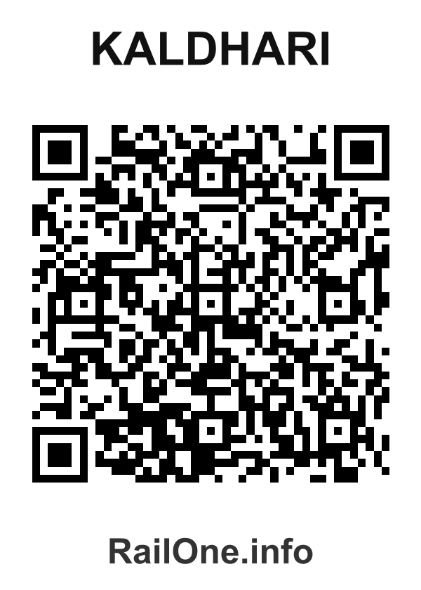 RailOne QR Code for Kaldhari station
