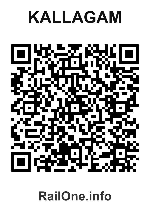 RailOne QR Code for Kallagam station