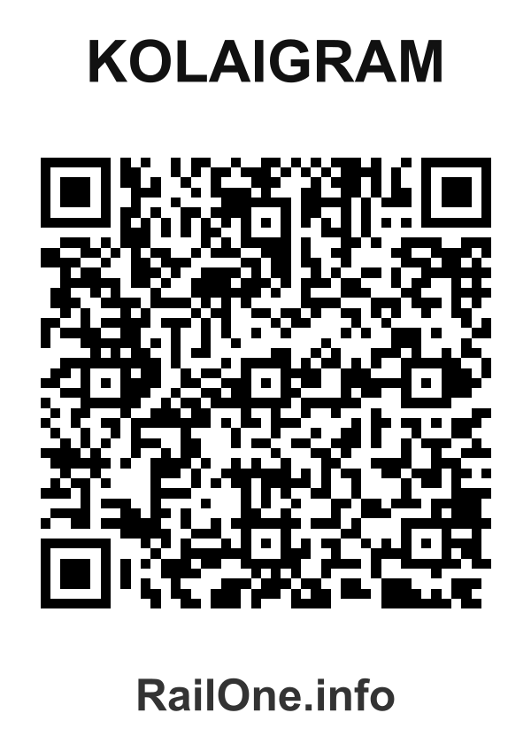 RailOne QR Code for Kolaigram station