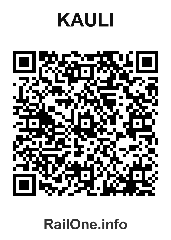RailOne QR Code for Kauli station