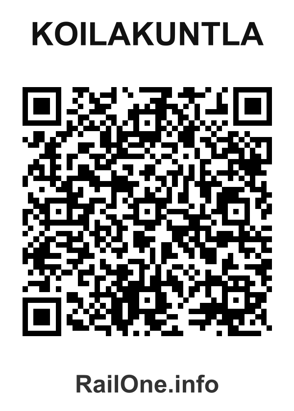 RailOne QR Code for Koilakuntla station