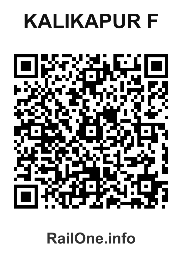 RailOne QR Code for Kalikapur F station