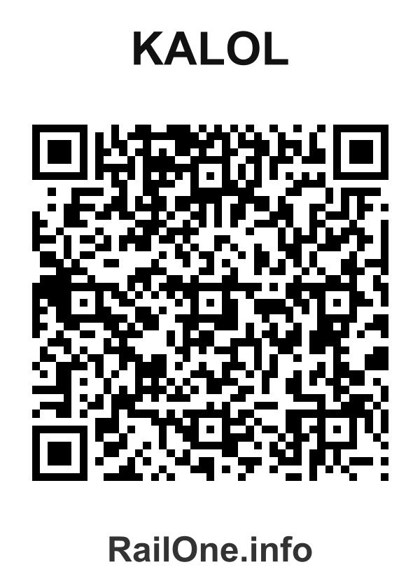 RailOne QR Code for Kalol station