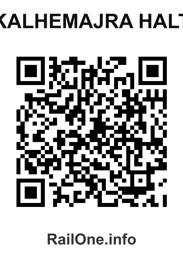 RailOne QR Code for Kalhemajra Halt station