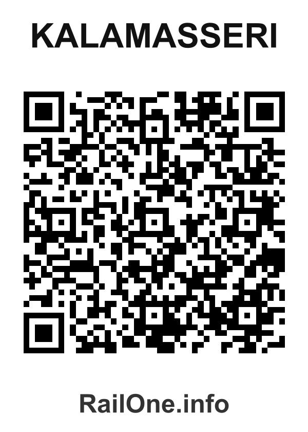 RailOne QR Code for Kalamasseri station