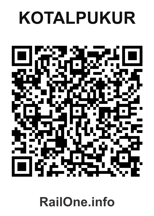 RailOne QR Code for Kotalpukur station