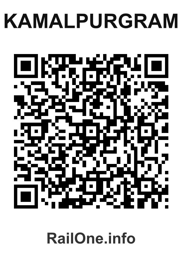 RailOne QR Code for Kamalpurgram station
