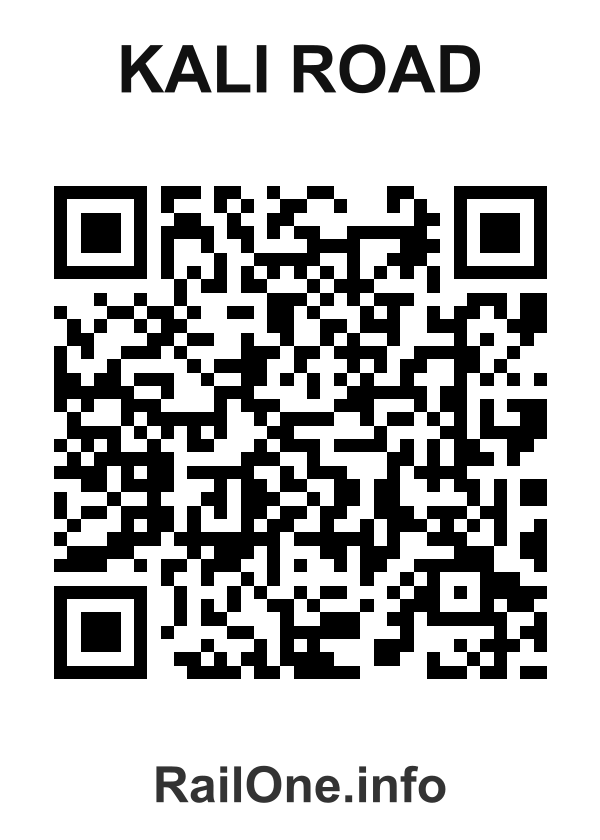 RailOne QR Code for Kali Road station