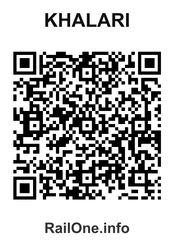 RailOne QR Code for Khalari station