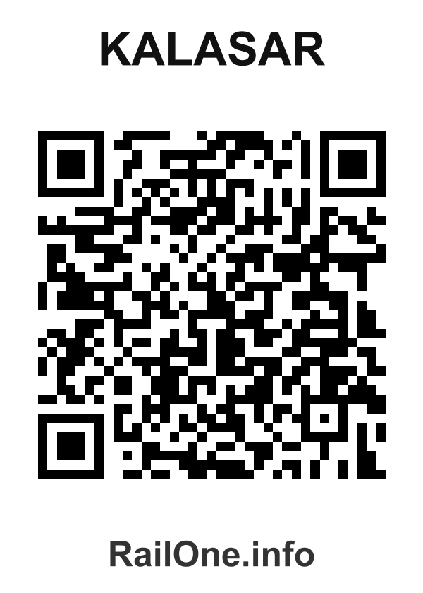 RailOne QR Code for Kalasar station