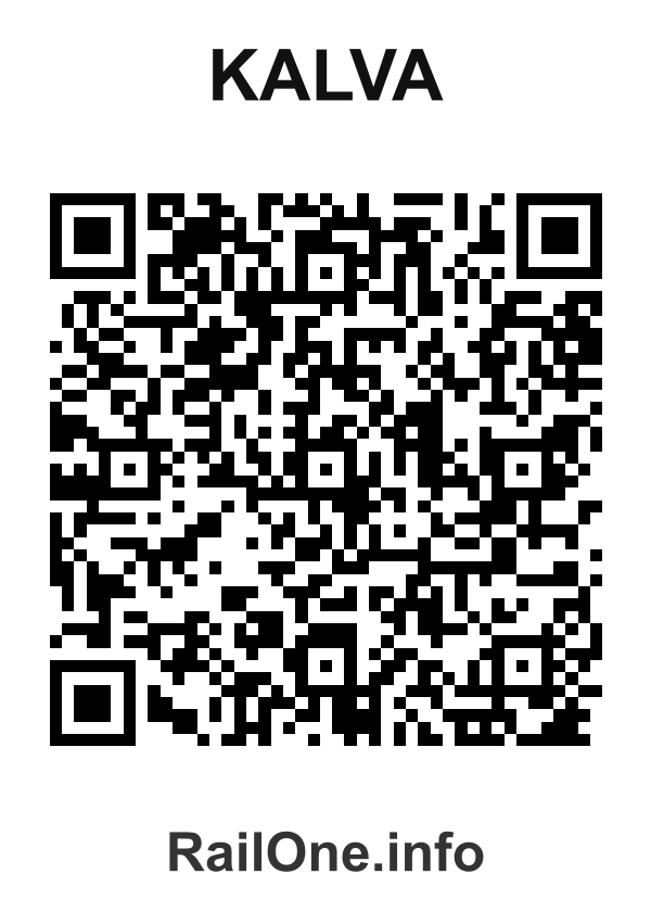 RailOne QR Code for Kalva station