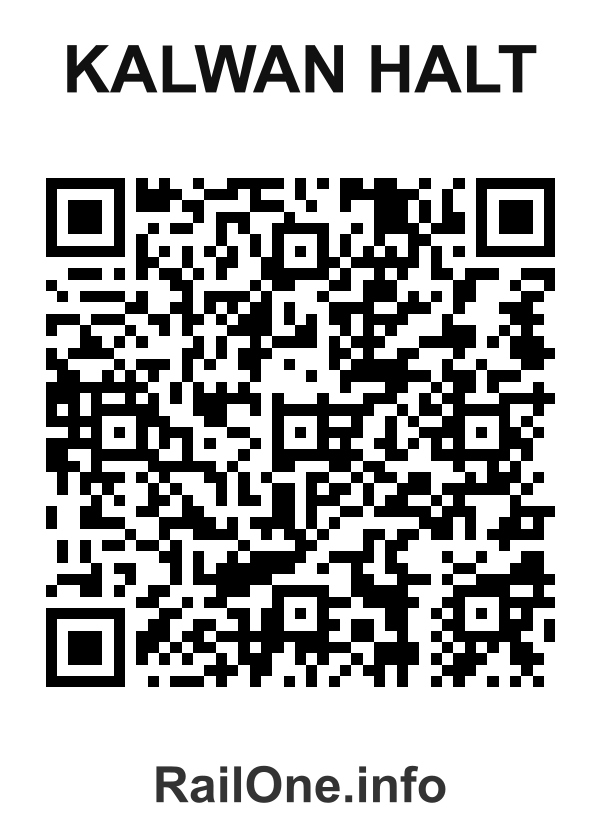 RailOne QR Code for Kalwan Halt station