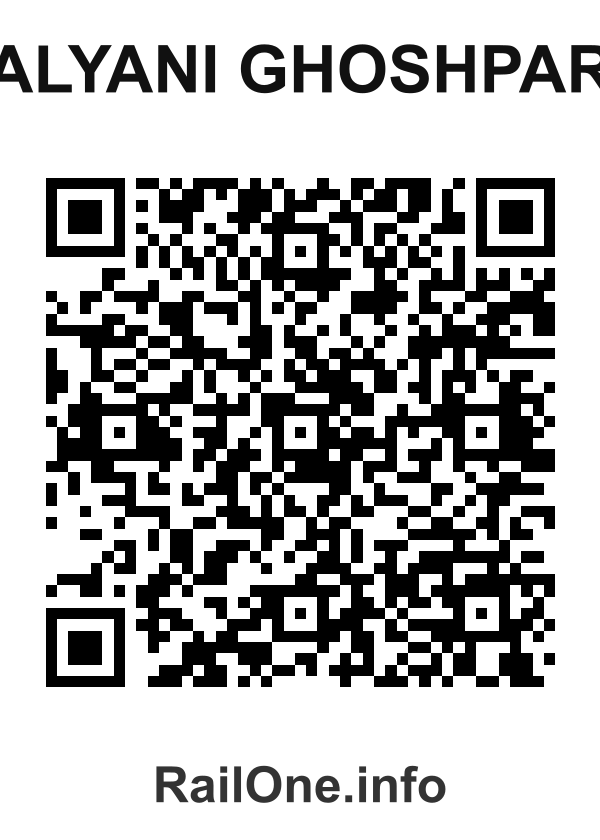 RailOne QR Code for Kalyani Ghoshpara station