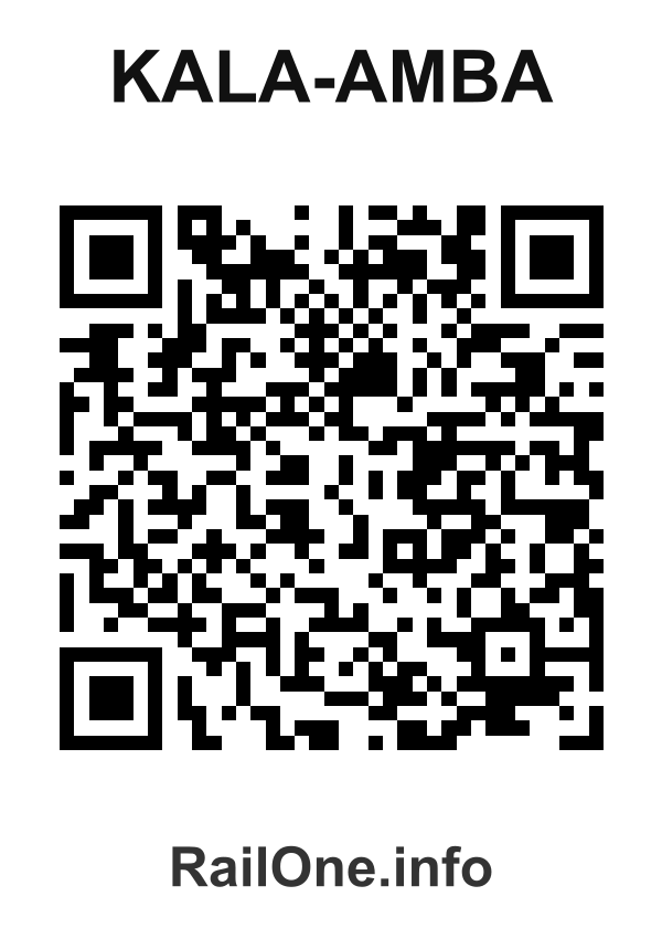 RailOne QR Code for Kala-amba station