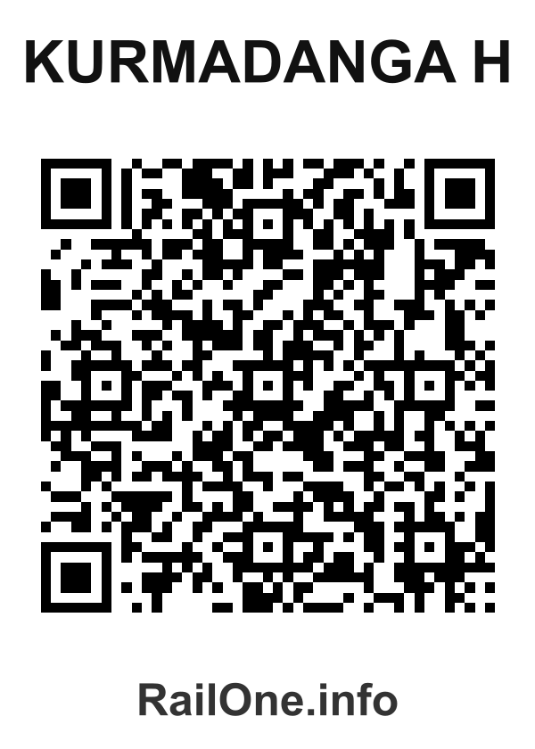RailOne QR Code for Kurmadanga H station