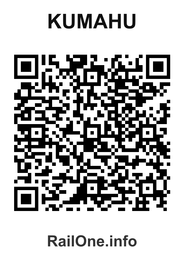 RailOne QR Code for Kumahu station