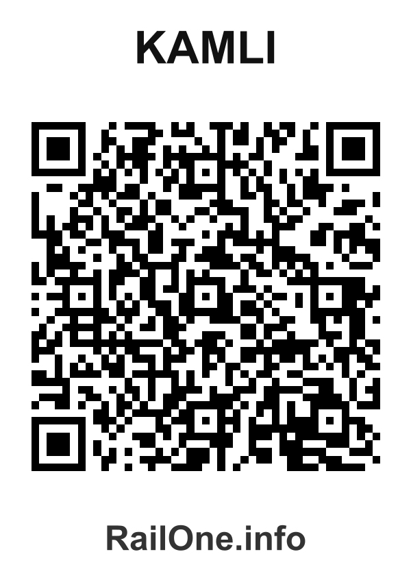 RailOne QR Code for Kamli station