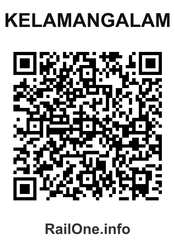 RailOne QR Code for Kelamangalam station