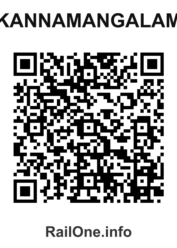 RailOne QR Code for Kannamangalam station