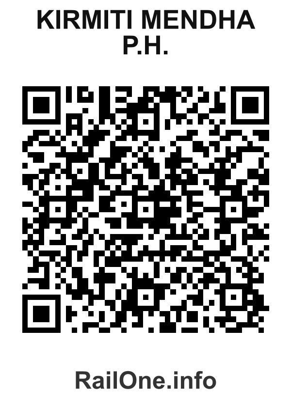 RailOne QR Code for Kirmiti Mendha P.h. station