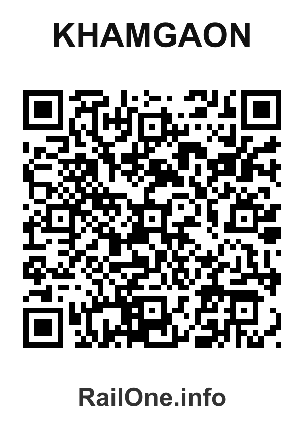 RailOne QR Code for Khamgaon station
