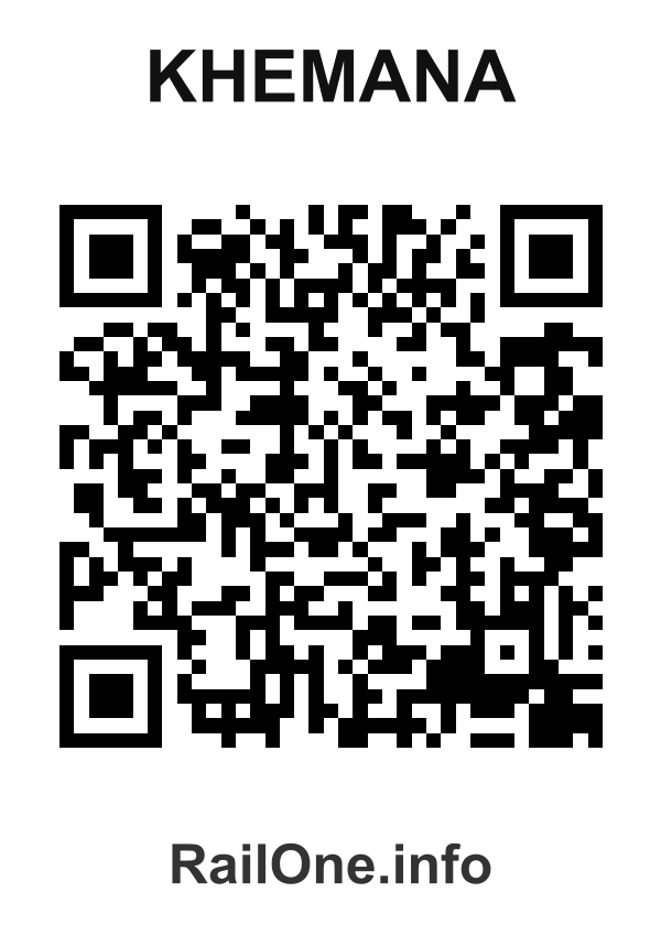 RailOne QR Code for Khemana station