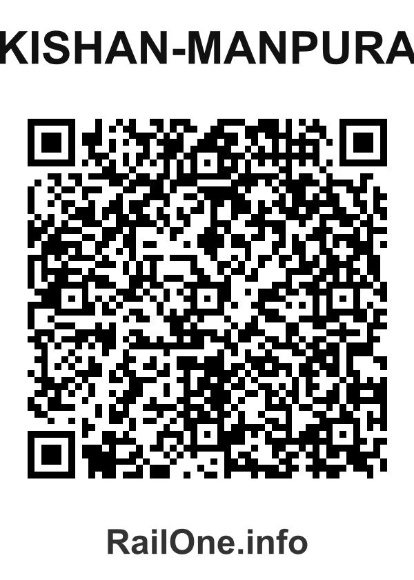 RailOne QR Code for Kishan-manpura station
