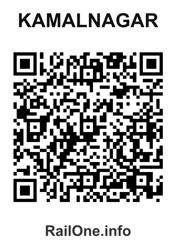 RailOne QR Code for Kamalnagar station